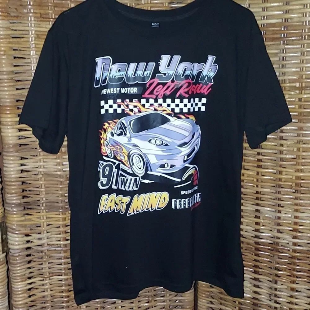 New York Auto Racing Shirt L